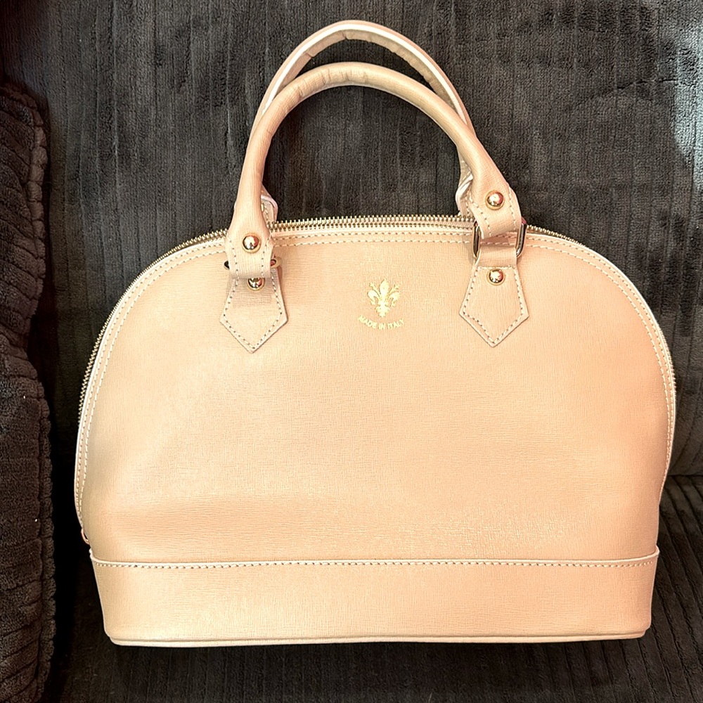 Borse In Pelle Artigianali blush color tote